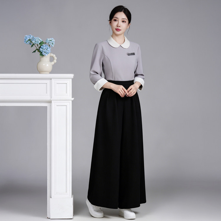 美容院工作服女美容师高级感酒店足浴足疗养生会所技师制服套装夏