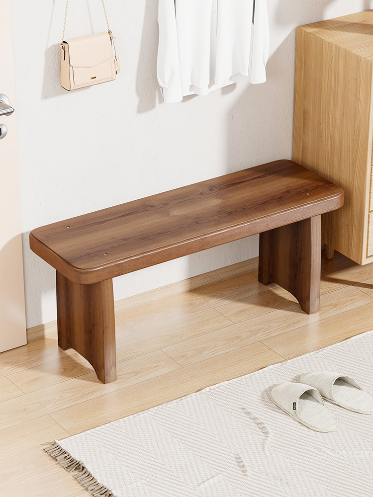 换鞋凳坐凳一体入户穿鞋凳门口家用矮凳进门可坐实木板凳长条凳子
