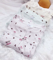 Giảm giá 50% ~ mặc lại cho phụ nữ cotton 3 màu quần dài tay cho bé bú mẹ thiết lập dịch vụ tại nhà mùa xuân và mùa hè - Giải trí mặc / Mum mặc quần áo bầu