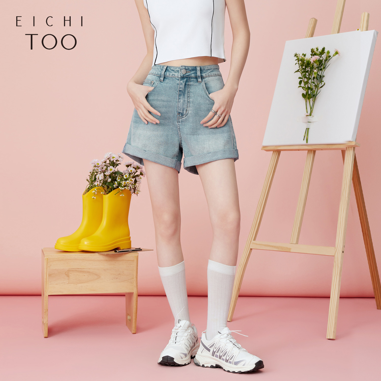 EICHITOO/爱居兔时尚牛仔短裤