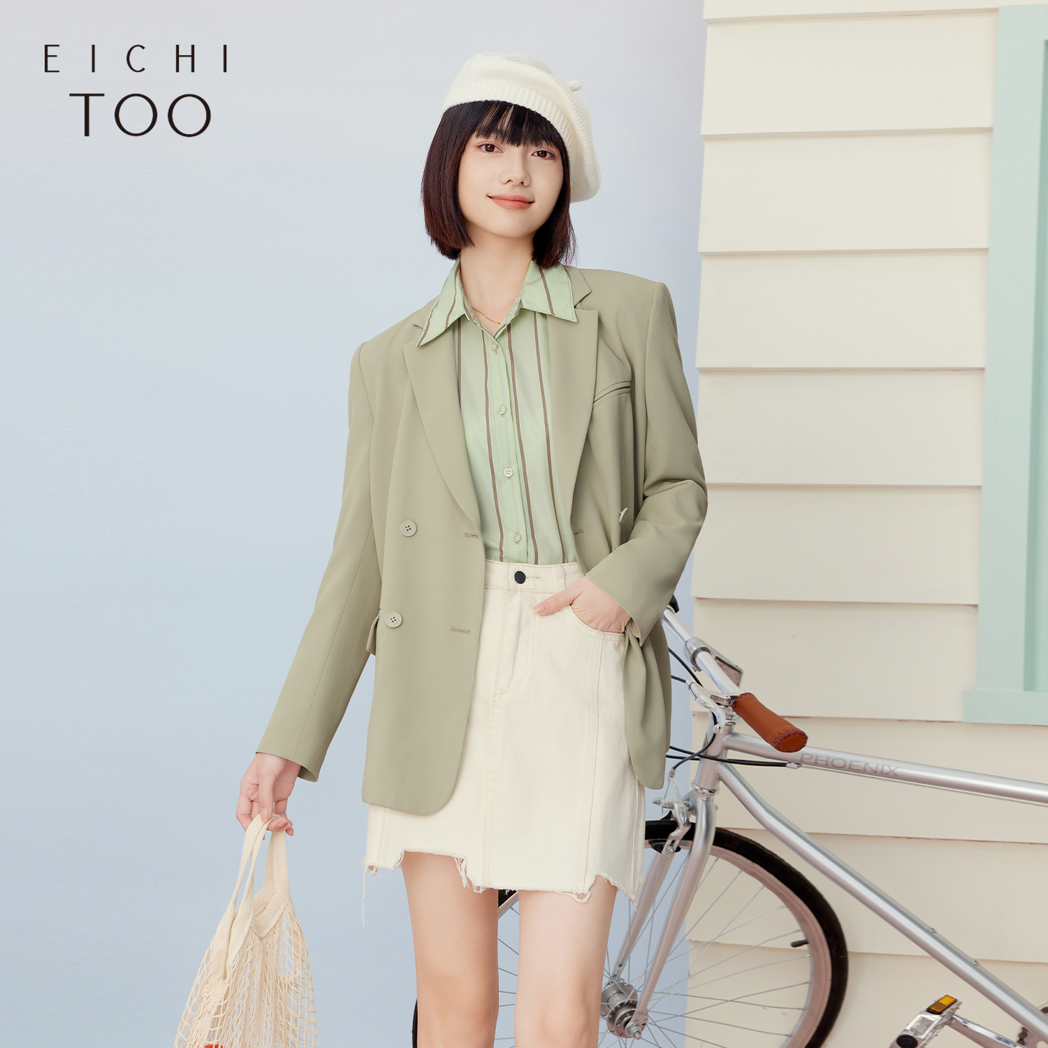 爱居兔通勤时尚西服外套