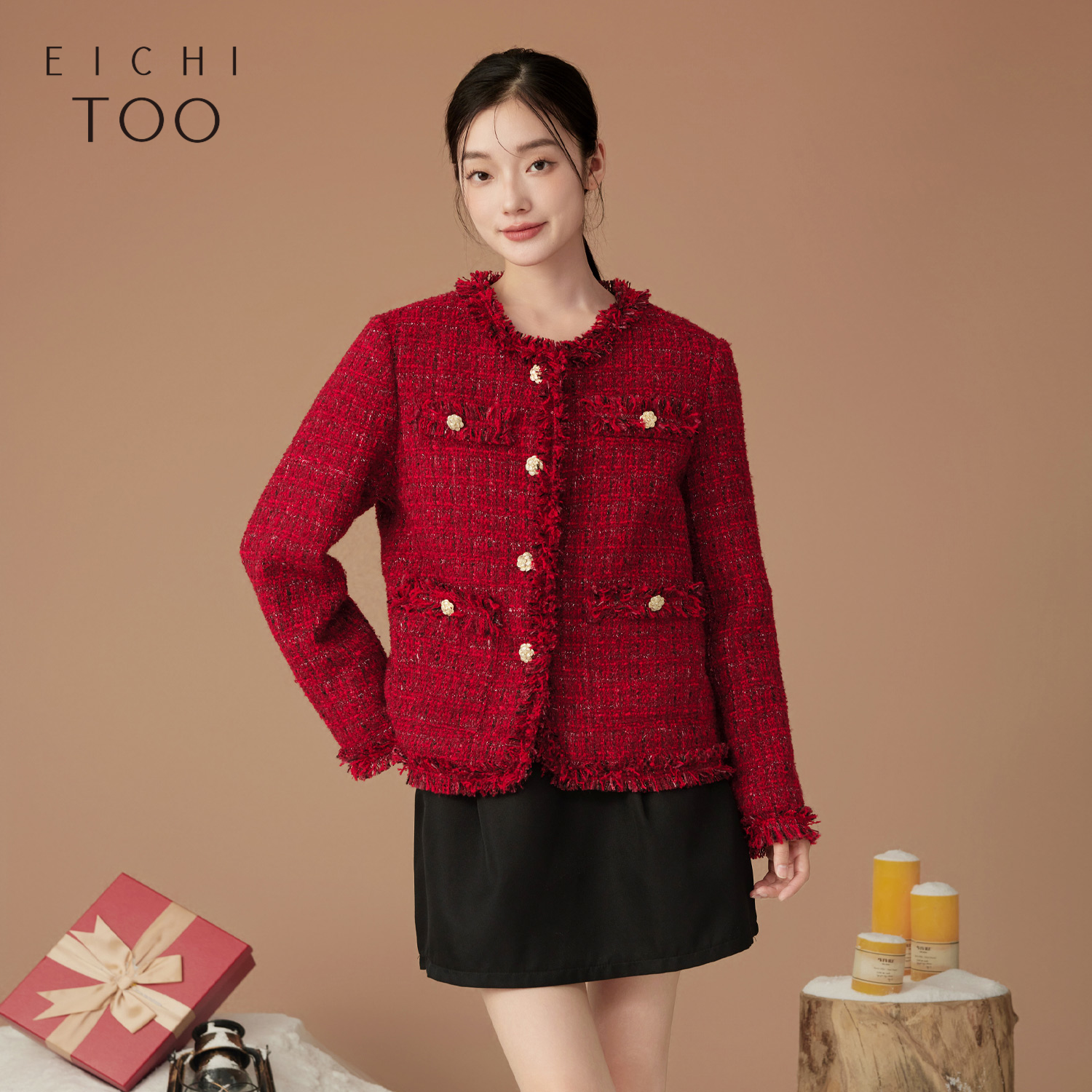 EICHITOO/爱居兔时尚圆领大衣