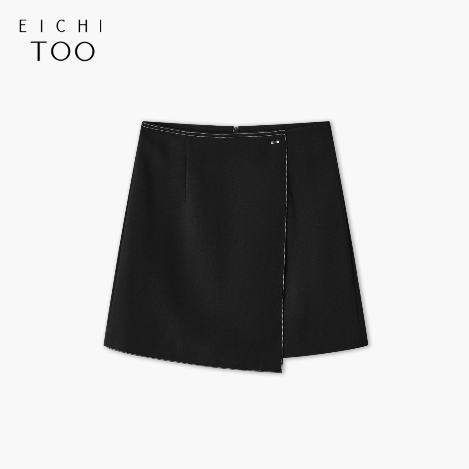 爱居兔春季新款职场通勤风斜门襟显腿长时尚半身裙裙子女