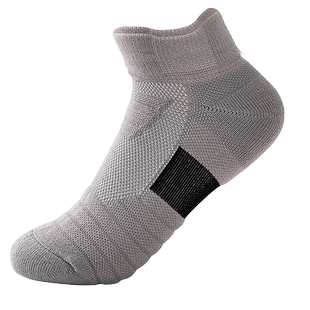 铭剑儿童款运动袜羽毛球网球蓝球跑步厚毛巾底棉质运动短筒船袜