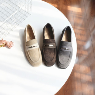 头层牛皮复古小皮鞋 女单鞋 2026春季 时髦耐看大码 乐福鞋 俄罗斯单