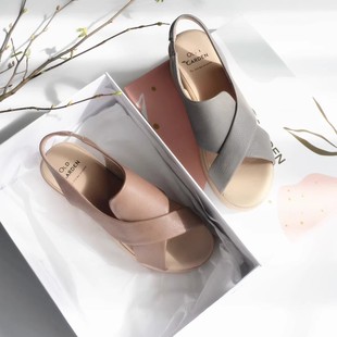 清仓 头层牛皮 俄单 2025夏季 40码 复古鱼嘴鞋 一脚蹬女凉鞋