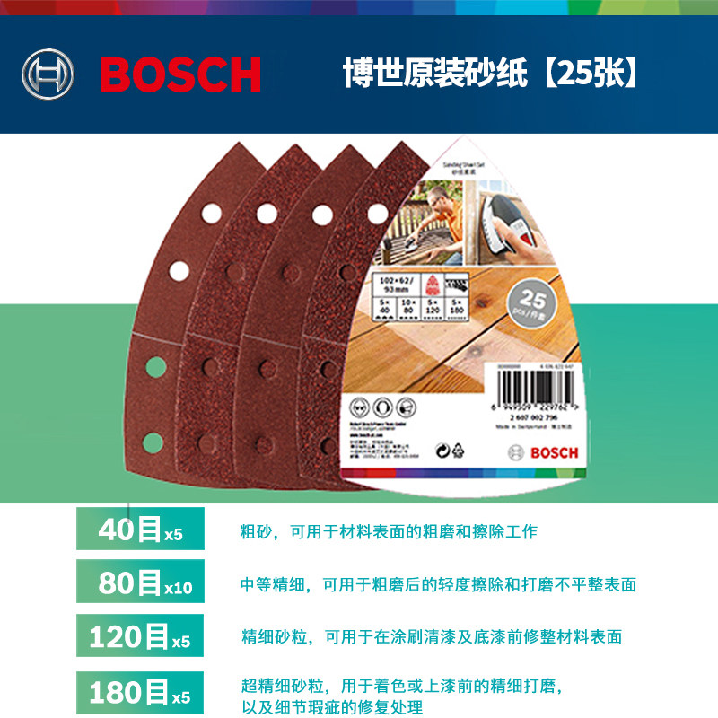 보쉬 BOSCH 가정용 12V 다기능 미니 핸드 헬드 DIY 연삭 및 연마 삼각형 사포