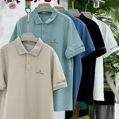 兄华男短袖T恤上衣夏季POLO衫