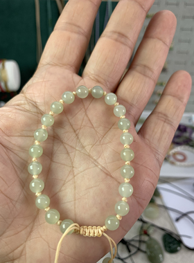 和田玉手链卡6手工diy