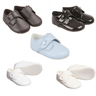 Early Days英国皇室 软漆皮质软底圆头搭扣步前鞋婴儿学步鞋现货