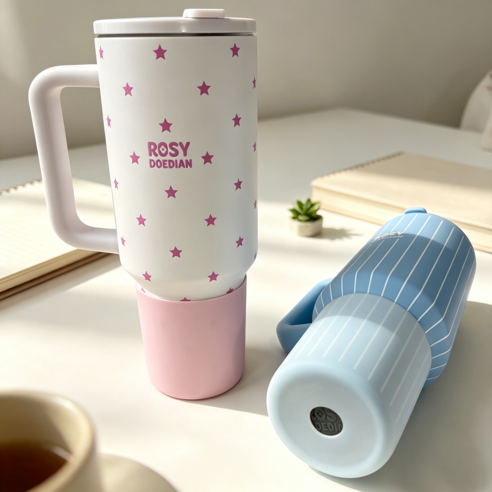 加高款杯套适用RDD冰霸杯硅胶杯套ROSY露思同款保温杯保护套杯托