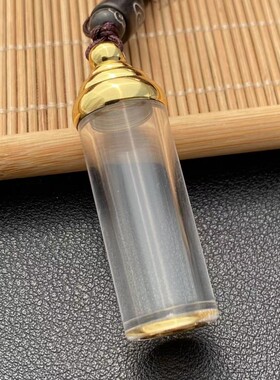透明嘎乌盒吊坠可以打开装藏