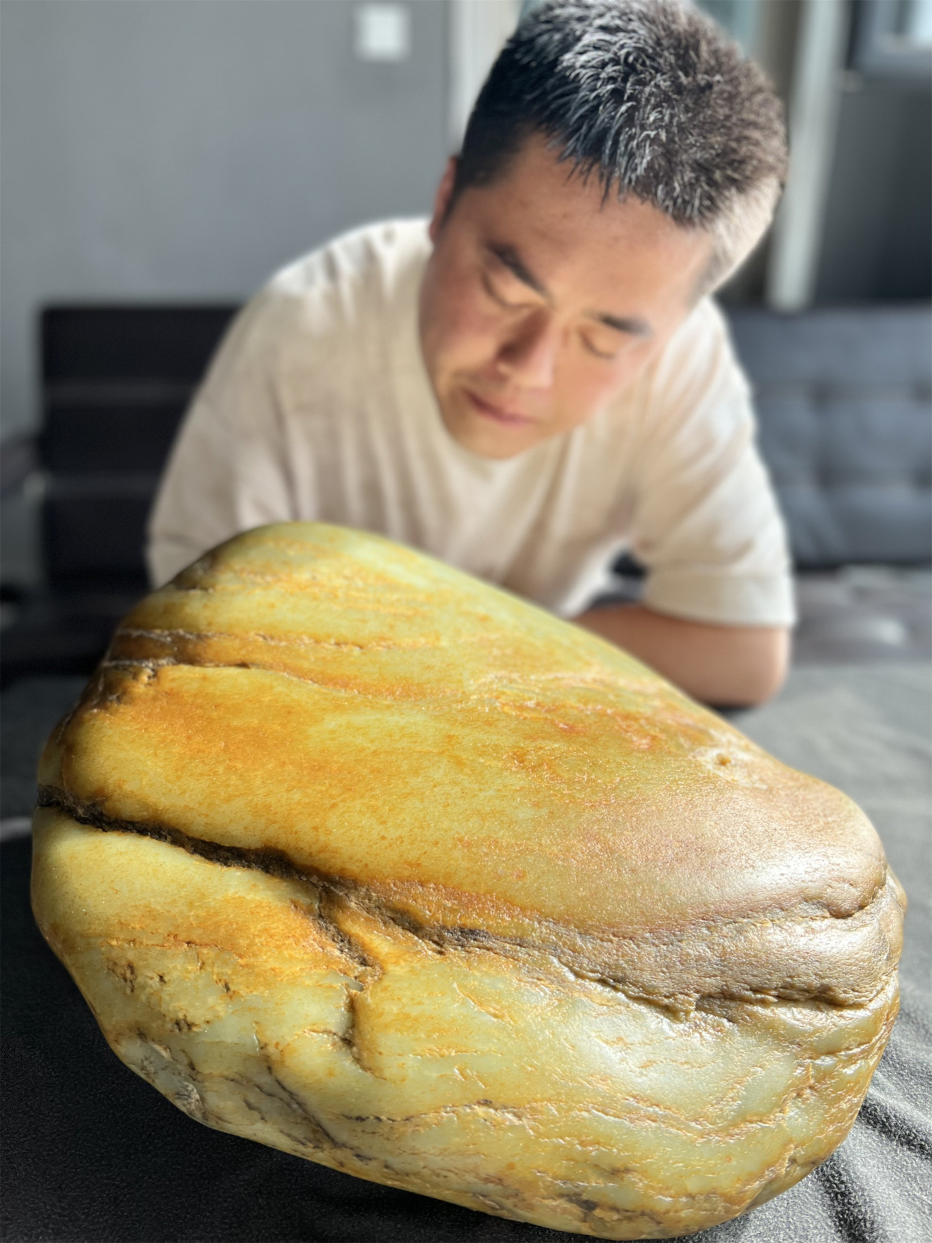 钦清玉器手镯手串黄金皮籽料