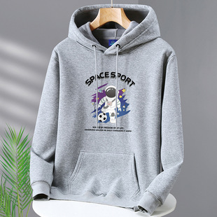 卫衣男春秋冬不加绒初中高中学生带帽上衣宽松春秋运动休闲外套男