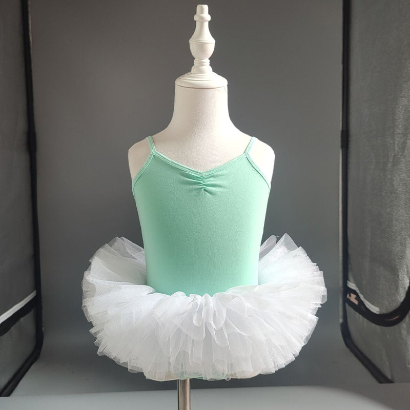 儿童舞蹈服女童练功服宝宝吊带跳舞裙子幼儿芭蕾舞女孩形体考级服