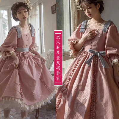 2328LOLITA公主缝分割连衣裙纸样，一比一服装裁剪图洛丽塔裙子图