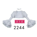 款 小外套纸样最新 洛丽塔实用外搭图纸 LOLITA重工泡泡袖 2244亲子装