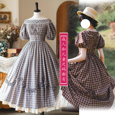 2389淑女风LOLITA时尚轻LO纸样图亲子款儿童款两件套有衬裙图纸