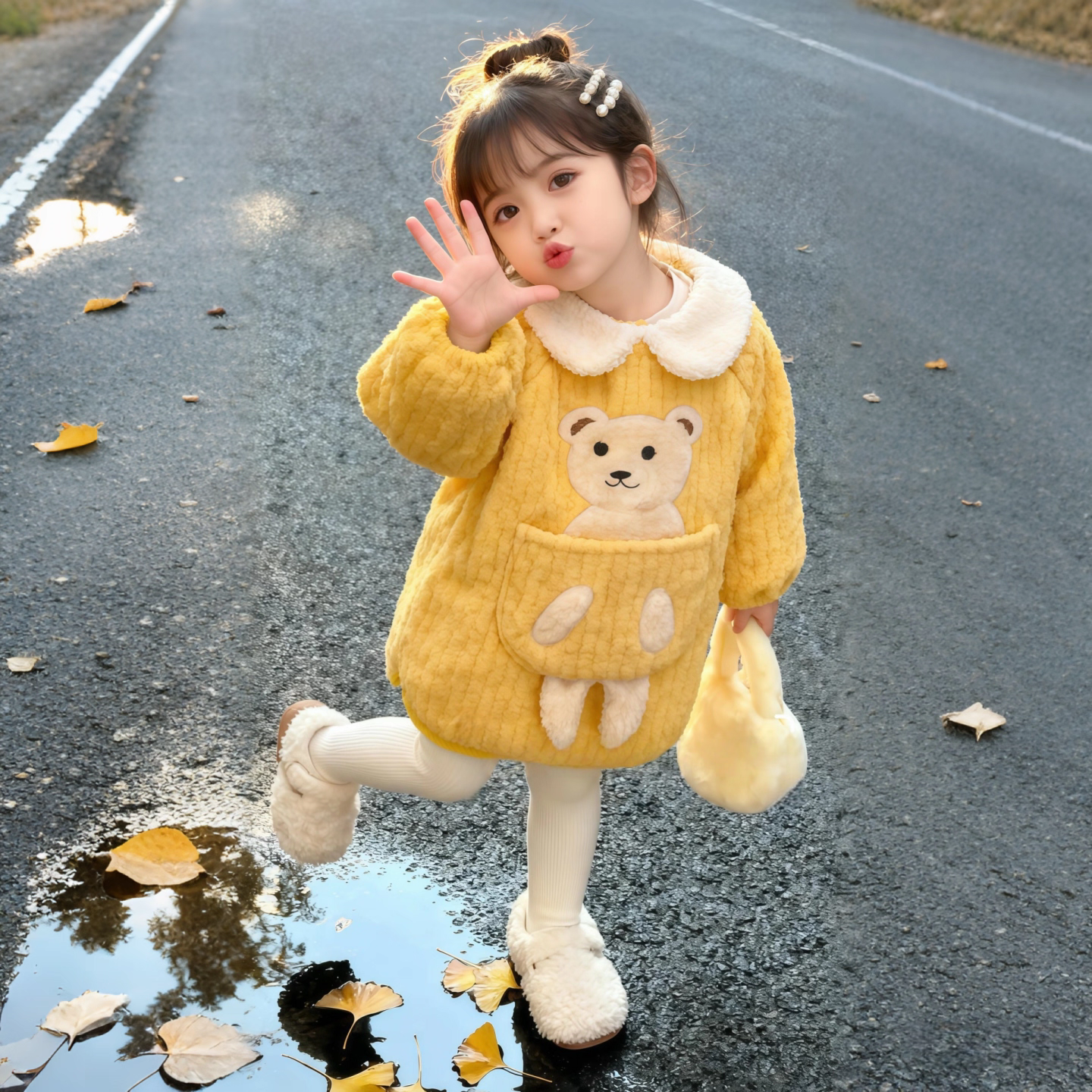 清仓加绒罩衣女宝宝反穿衣秋冬洋气宝宝加厚防水围裙儿童围兜外穿,童装/婴儿装/亲子装,反穿衣/罩衣,淘宝优惠券,粉丝福利购,淘宝优惠卷