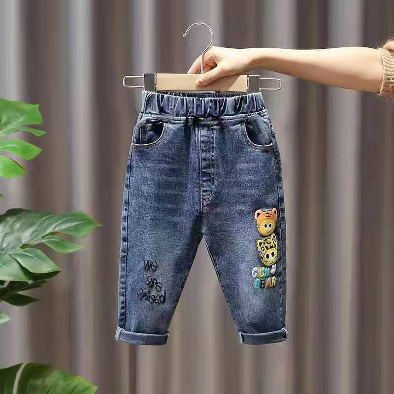 儿童牛仔裤春秋款2025新款男童装薄款长裤中小童裤子运动休闲裤潮,童装/婴儿装/亲子装,裤子,淘宝优惠券,粉丝福利购,淘宝优惠卷
