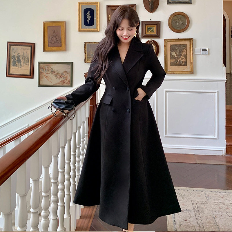 大码女装春 新款微胖高级感赫本显瘦毛呢外套胖mm200斤长收腰大衣,女装/女士精品,常规大码外套,淘宝优惠券,粉丝福利购,淘宝优惠卷