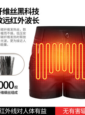 冬季发热恒温前腹护腰皮短裤