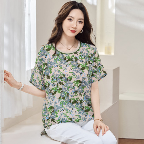 200斤胖mm宽松遮肉显瘦气质上衣