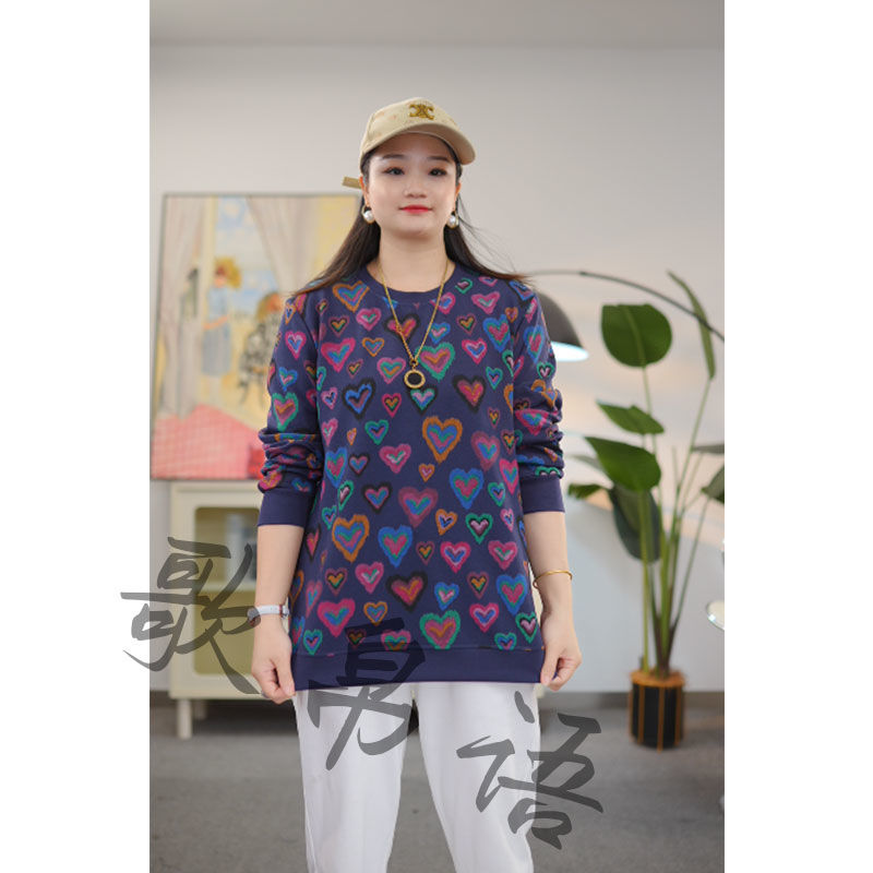 200斤胖mm宽松显瘦T恤上衣