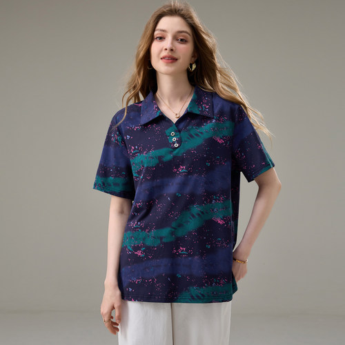 大码女装夏装新款200斤胖妹妹洋气时尚上衣胖mm宽松显瘦短袖T恤衫