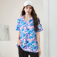 速干T恤衫 大码 洋气时尚 上衣胖妹妹宽松显瘦短袖 女装 230斤胖mm夏装