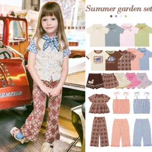 2026春夏季新款童装MP系列女童儿童针织马甲裙裤T恤打底衫套装裙