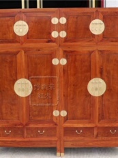 Шкаф 红木家具缅甸花梨木顶箱柜衣橱大果紫檀实木中式独板加厚素面衣柜 OTHER