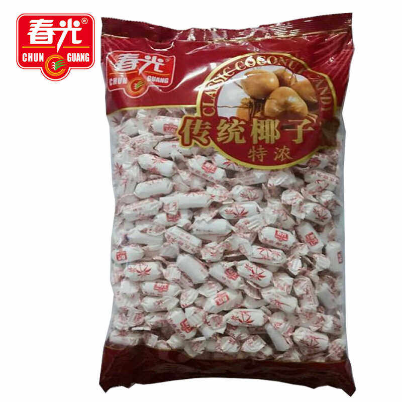 春光特浓椰子糖 5斤原装袋硬糖正宗海南特产老式蜡纸双扭结婚喜糖
