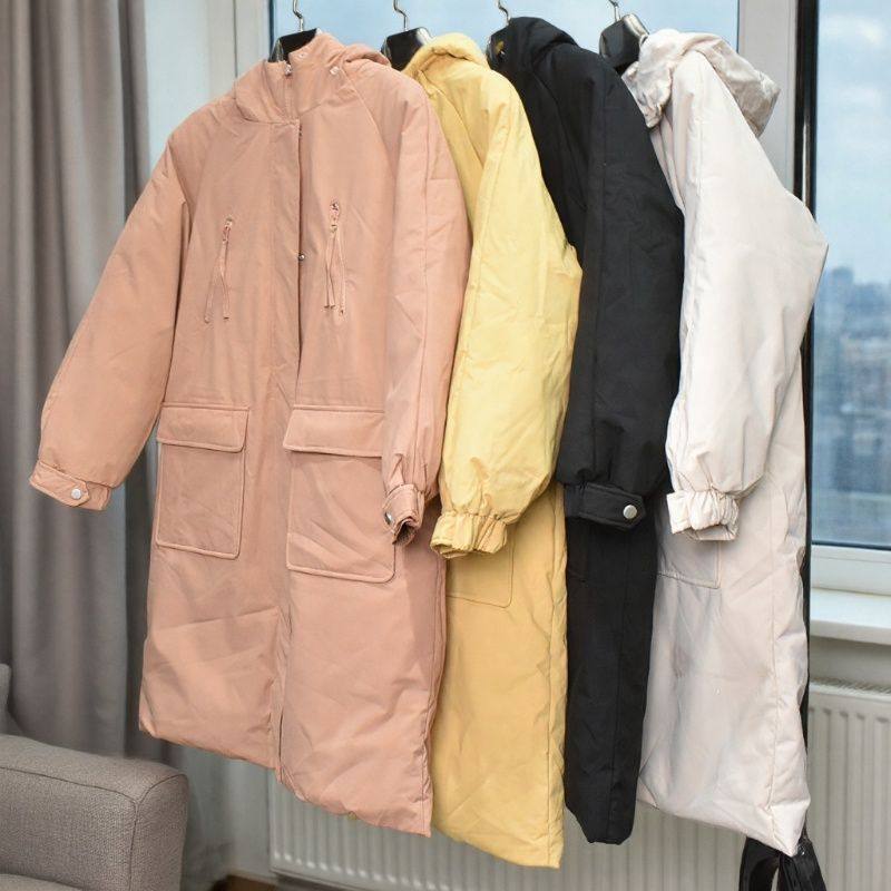 唐家撤柜尾货灰鸭绒休闲风连帽中长款羽绒服女多口袋加厚保暖外套,女装/女士精品,羽绒服,淘宝优惠券,粉丝福利购,淘宝优惠卷