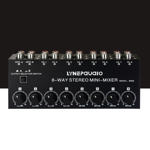 Необоротный профессиональный аудиосигнал мини -тип стерео, восьмиканальный микшер индуктивности наружный певец, миксер певец