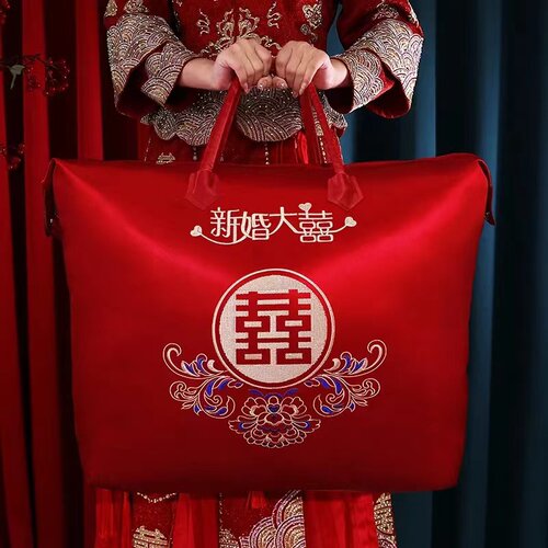 结婚被子收纳袋新娘陪嫁大兜子
