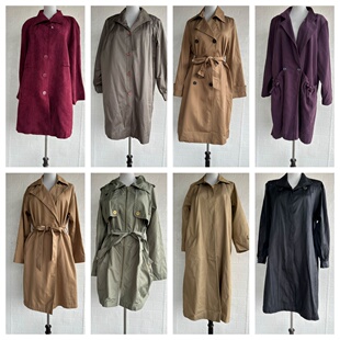 Vintage日系复古着经典 复古休闲百搭风衣