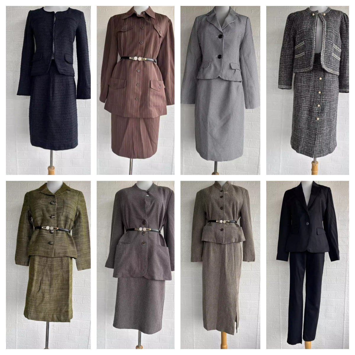 vintage女复古着森直筒修身时尚休闲办公小西装外套装,女装/女士精品,时尚套装,淘宝优惠券,粉丝福利购,淘宝优惠卷