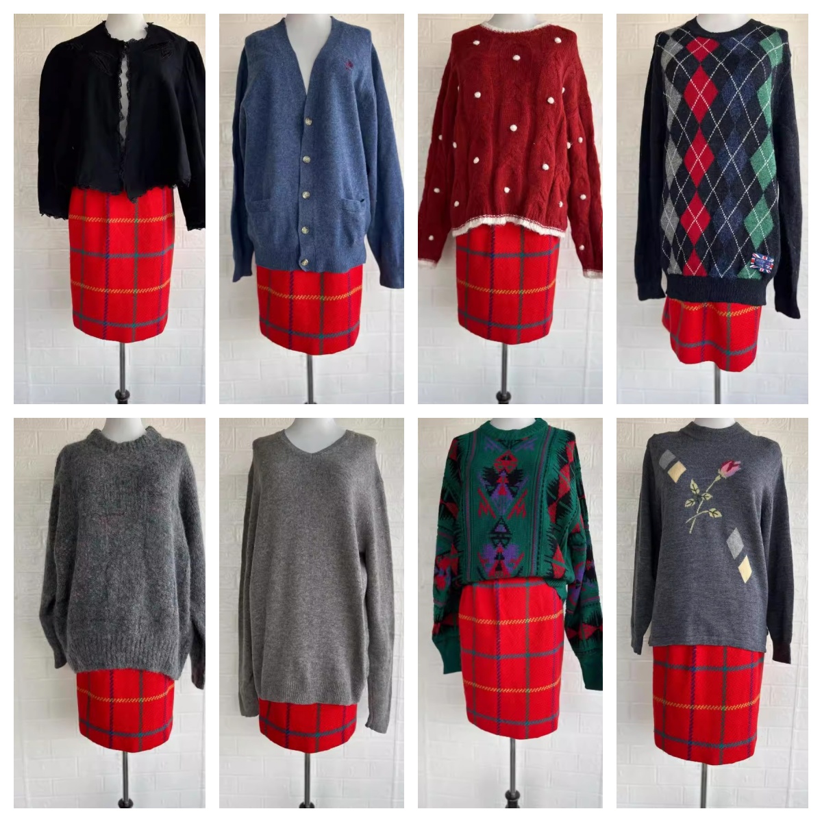 清货秋冬日制Vintage复古着孤品森系北欧费尔岛民族麻花套头毛衣