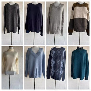 清货秋Vintage复古着孤品森系北欧费尔岛民族麻花套头毛衣