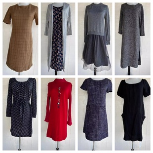 厚款 vintage复古着森系田园风长裙