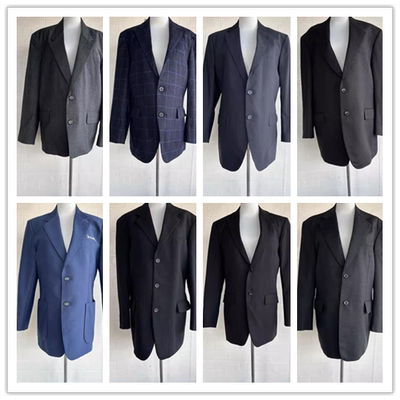 春秋复古着vintage孤品中古日本制羊毛西装外套男女款