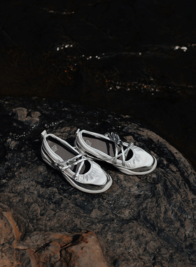 Ventimono 2024设计师新款芭蕾舞鞋玛丽珍单鞋内增高运动鞋休闲鞋