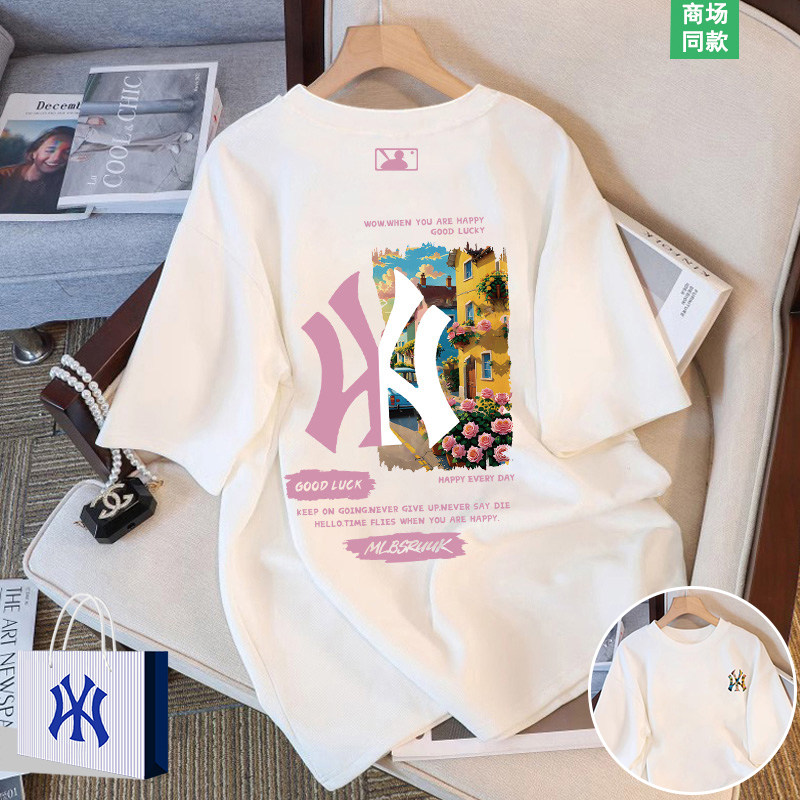 圆领短袖t恤男女款夏季ins潮牌潮流宽松美式重磅休闲夏装半袖上衣