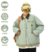 KXLFCHN空穴来风 外套 日系复古底特律夹克男女春秋冬翻领宽松工装
