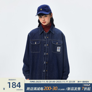 KXLFCHN空穴来风 日系复古工装牛仔夹克男女春秋休闲长袖衬衫外套