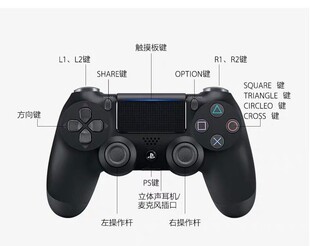 steam无线蓝牙IOS手机控制器 全新索尼PS4游戏手柄PRO原装 PC电脑版