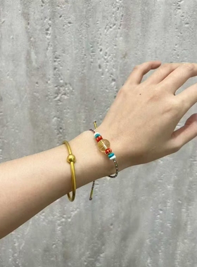 泰国龙婆帕鲁五条经文护运手绳护身福佛牌正品水晶珠手链