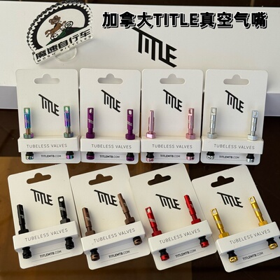 加拿大TITLE真空气嘴 Tubeless Valve  可拆卸气嘴头大进气1对2支