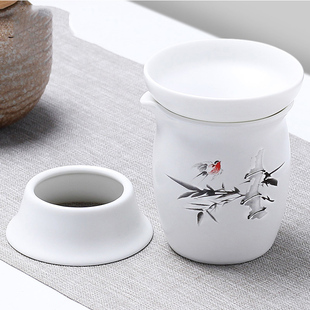 茶漏架茶滤茶叶过滤网泡茶器分离器茶隔公道杯一体网纱茶壶口滤网